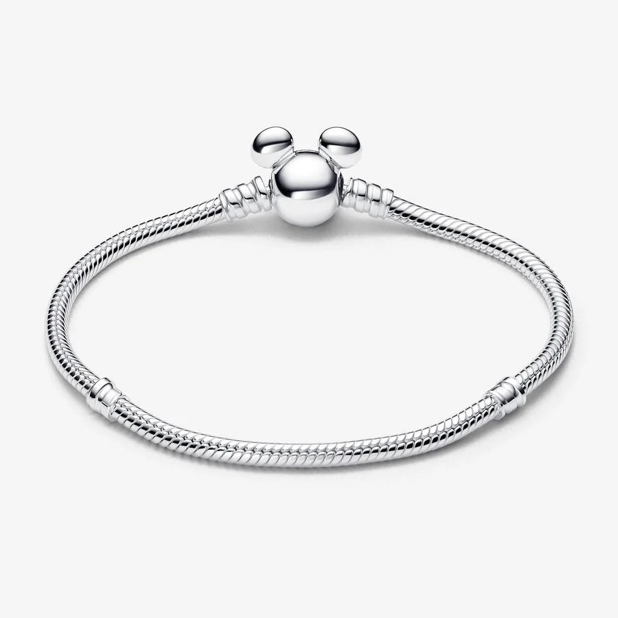 Pulseira Malha Snake Fecho Moments Mickey Disney
