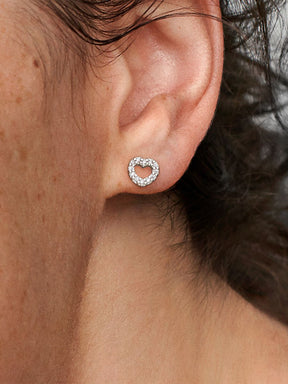 Brincos Espigão Coração Aberto