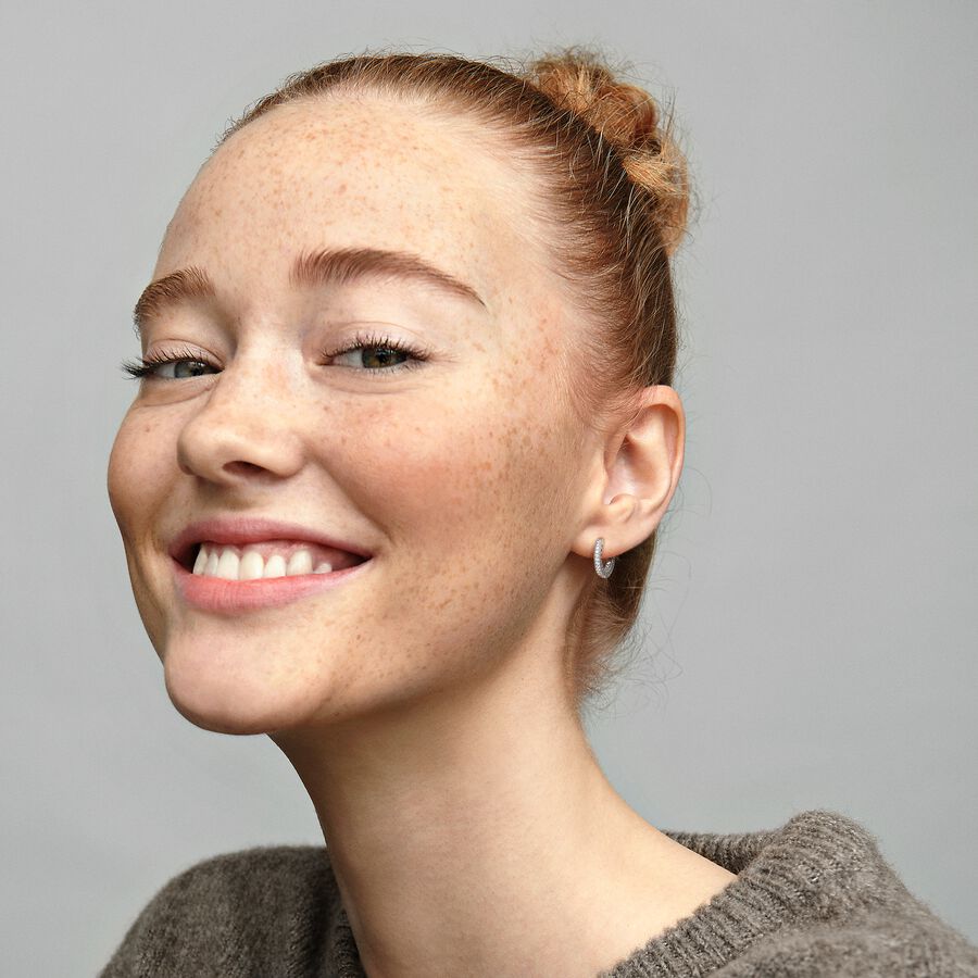 Argolas Coração Pavé