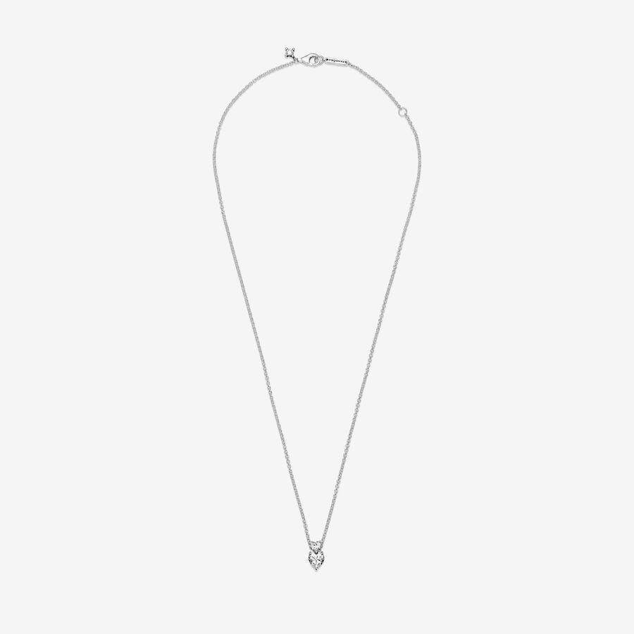 Colar Pandora Double Heart Pendant Sparkling
