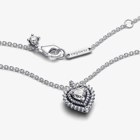 Colar Sparkling Heart Halo Pendant