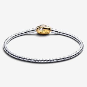 Pulseira de Corrente e Fecho Snake