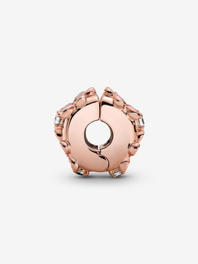Clip Separador Margarida Rosa Revestimento de ouro rosa 14k