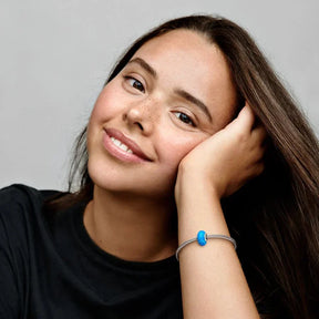 Conta Murano Opalescente Oceano Azul