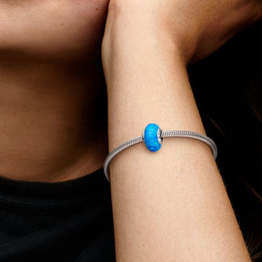 Conta Murano Opalescente Oceano Azul