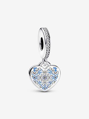 Conta Pendente Azulejo Tradicional Português Prata