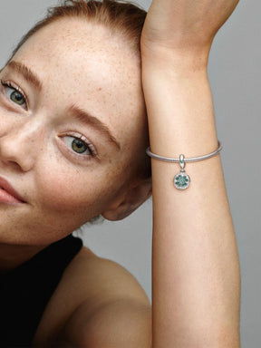 Conta Pendente Trevo da Sorte de Quatro Folhas Prata