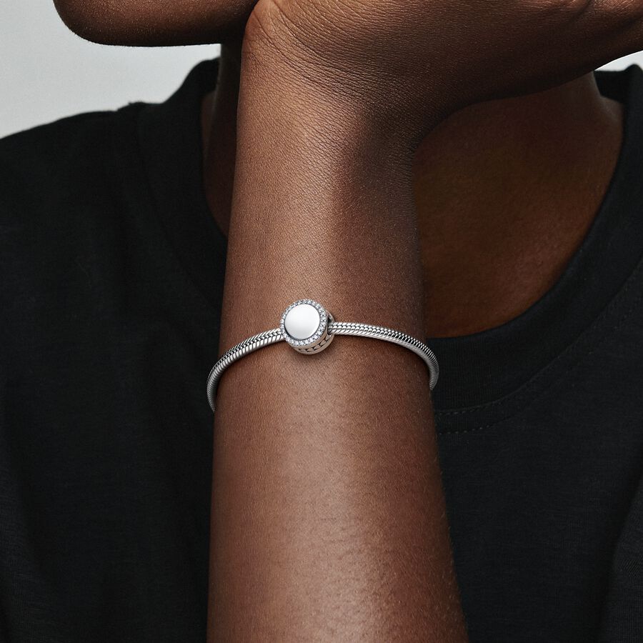 Conta Botão Brilhante Gravável