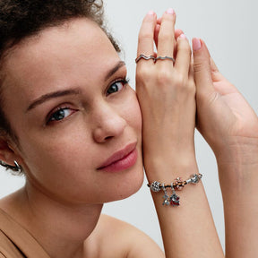 Pulseira em couro com fecho Pandora Moments Disney O Rei Leão