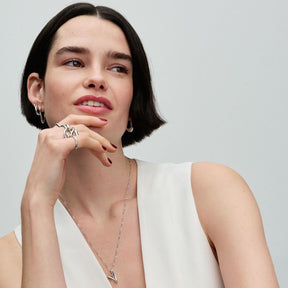 Colar pendente coração com forma orgânica