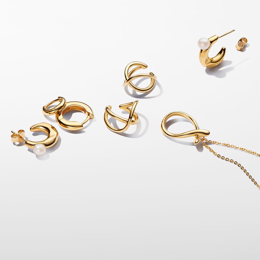 Ear Cuff infinito com design orgânico