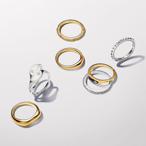 Anel Pandora ME Texture & Stones