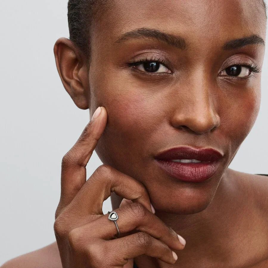 Anel Auréola Coração Gravável