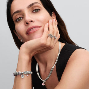 Conta Rendilhada Corações Mãe