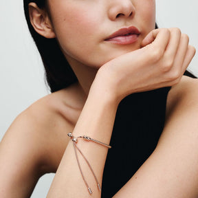 Pulseira Deslizante Corrente Cravejada