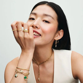 Argolas Coração Assimétrico