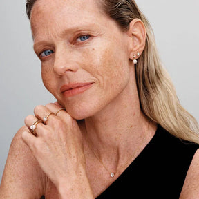 Colar Pendente Auréola Redonda Pavé