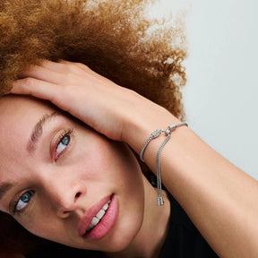 Pulseira Deslizante Corrente Cravejada