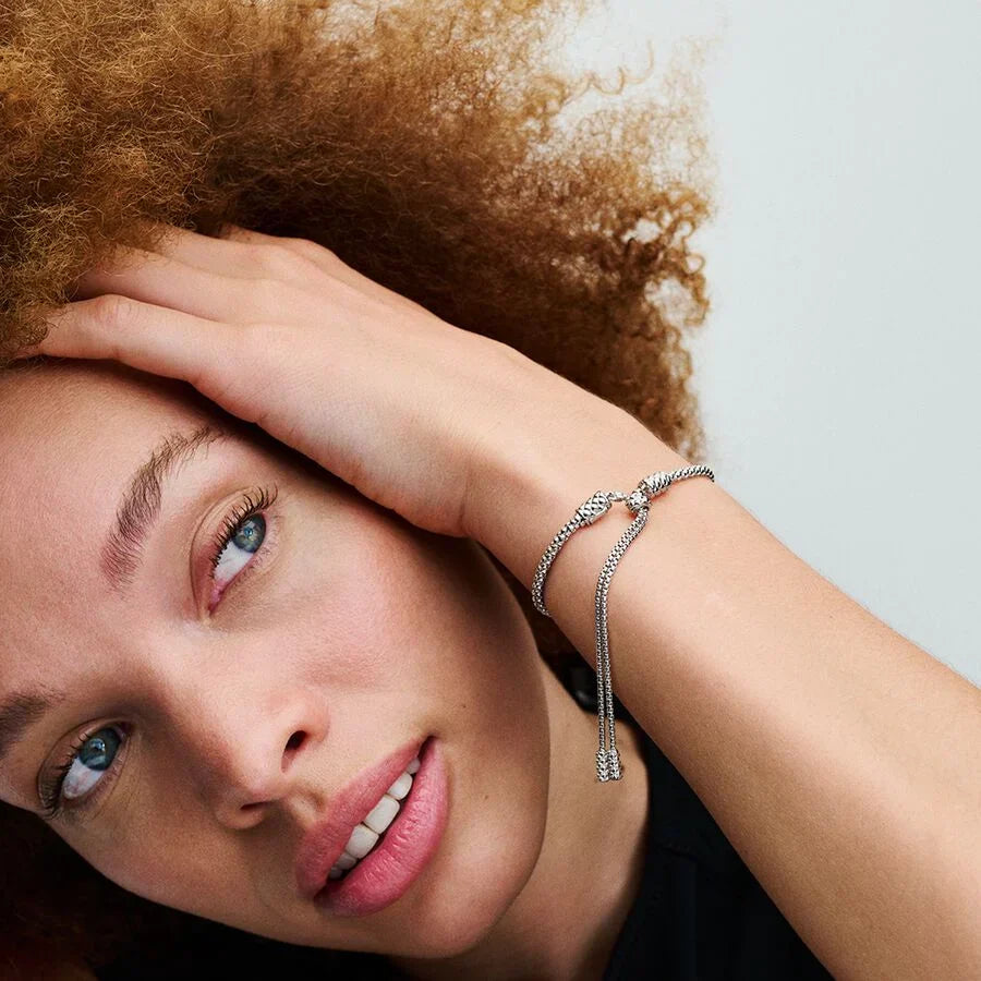 Pulseira Deslizante Corrente Cravejada