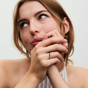 Anel Pavé Azul Pandora ME